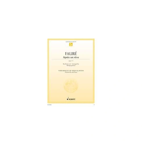 FAURE - Apres un Reve Op. 7 No. 1 for Cello and Piano