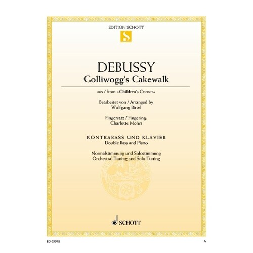 Debussy - Golliwoggs Cakewalk Double Bass/Piano (Softcover Book)