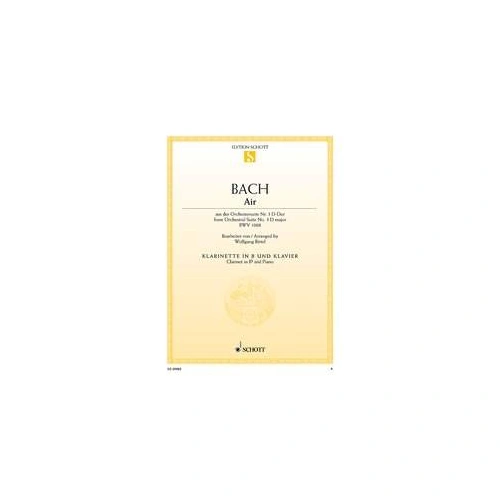 Bach - Air from Orchestral Suite No 3 BWV 1068 for Clarinet and Piano