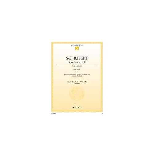 Schubert Children's March D 928 Piano Duet Sheet Music