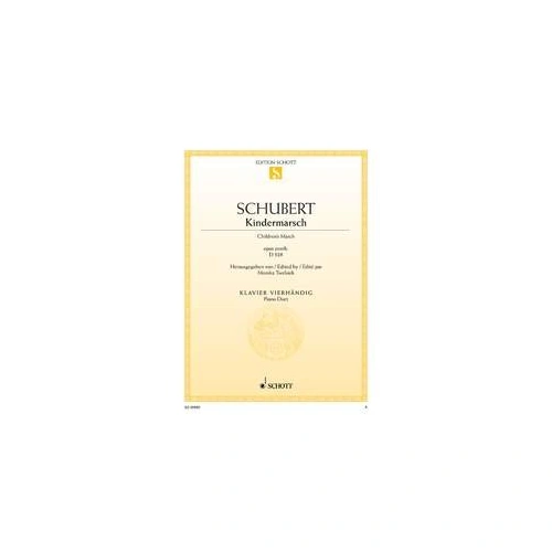 Schubert Children's March D 928 Piano Duet Sheet Music