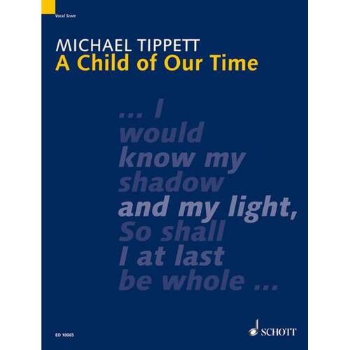 Tippett - Child Of Our Time Vocal Score (Softcover Book)