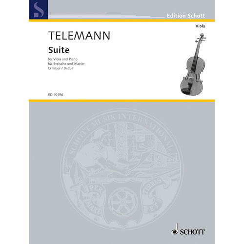 Suite D for Viola and Piano Sheet Music