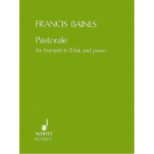 Baines - Pastorale - Trumpet/Piano Accompaniment Schott ED10237
