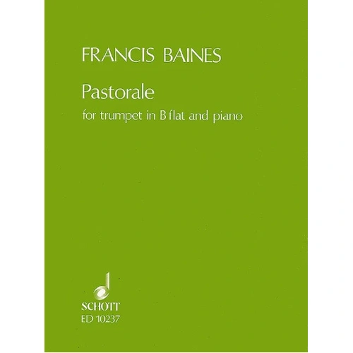 Baines - Pastorale - Trumpet/Piano Accompaniment Schott ED10237