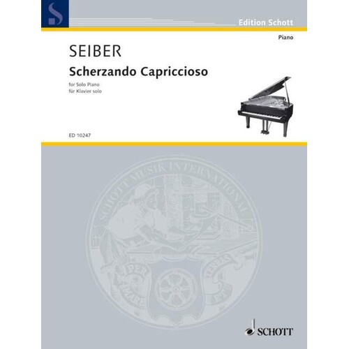 Seiber - Scherzando Capriccioso For Piano (Softcover Book)