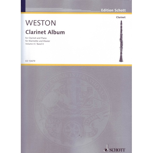 Fourth Clarinet Album for Clarinet and Piano by Schott Music, 24 pages