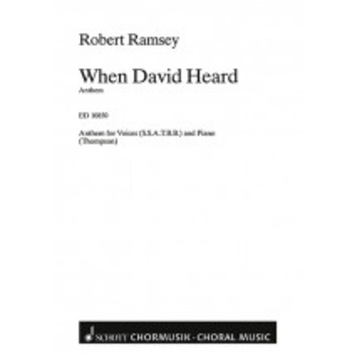 When David Heard That Absolon Was Slain by Robert Ramsey - Choral Score