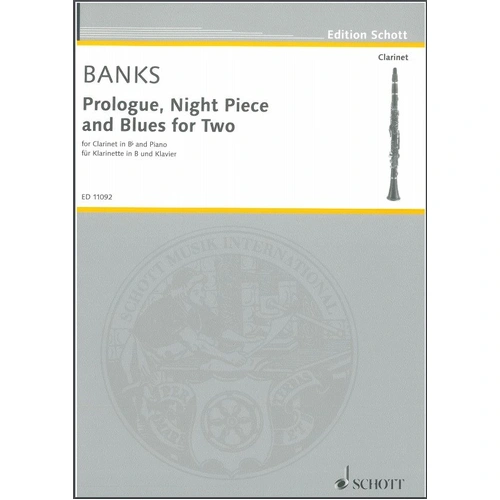 Prologue Night Pieces and Blues for Two for Clarinet and Piano by Donald Banks