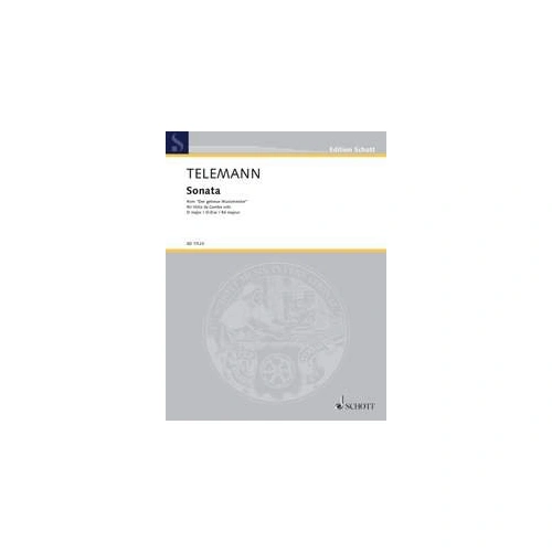 Telemann - Sonata in D Major for Viola da Gamba Solo, Schott Music, 16 Pages