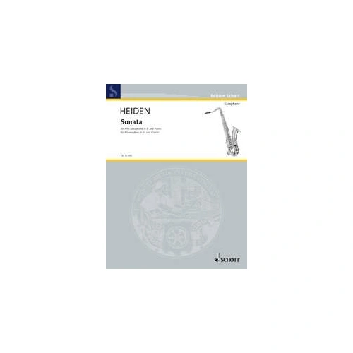 Heiden Sonata for Alto Saxophone and Piano - ABRSM Grade 8 Edition, 44 Pages, Composer Bernhard Heiden, Publisher Schott Music