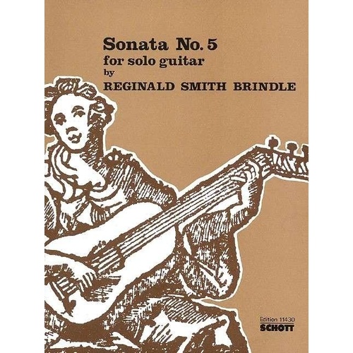 Smith Sonata No 5 for Guitar by Reginald Brindle, Schott Music, 22 Pages