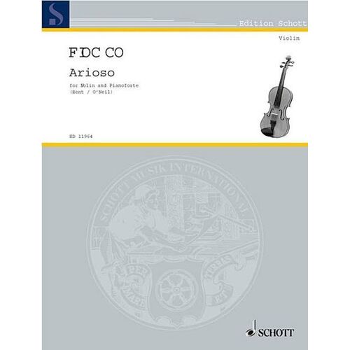 Fiocco - Arioso Violin And Piano Arr Bent/Oneill (Softcover Book)