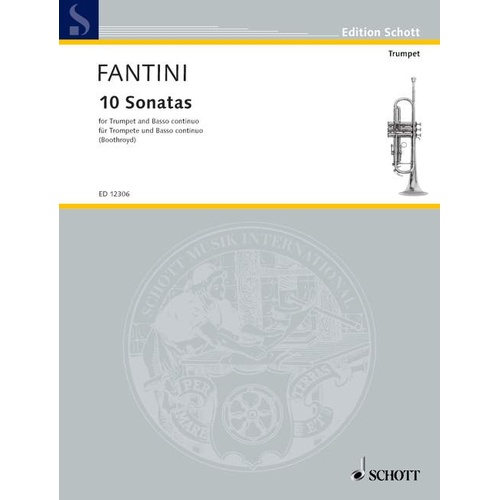 10 Sonatas for Trumpet and Continuo Sheet Music