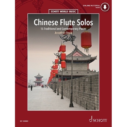 Chinese Flute Solos - Schott Music, 40 Pages, Transverse Flute, Woodwind Series