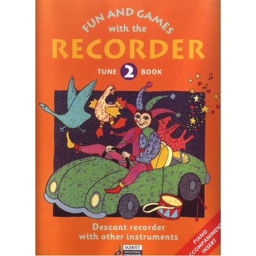 Fun and Games with the Recorder, Tune Book 2 by Schott Music - 56 Pages, Suitable for Beginners, Comprehensive Recorder Tutor
