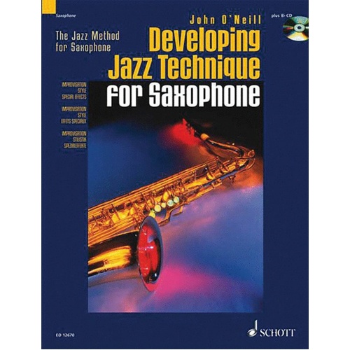 Developing Jazz Technique For Tenor Sax Book/CD Book