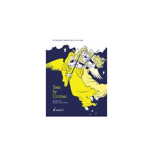 Violas for Christmas: 1 or 2 Violas Book/CD by Schott Music, 32 Pages, Easy Arrangements, 20 Carols