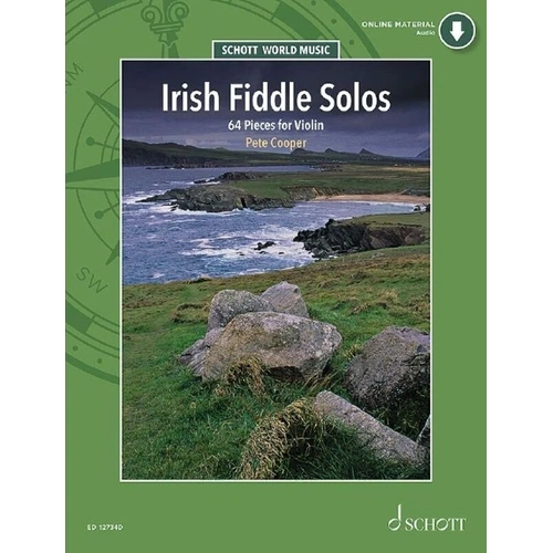 Irish Fiddle Solos for Violin Book by Schott Music, 64 Traditional Tunes with MP3s