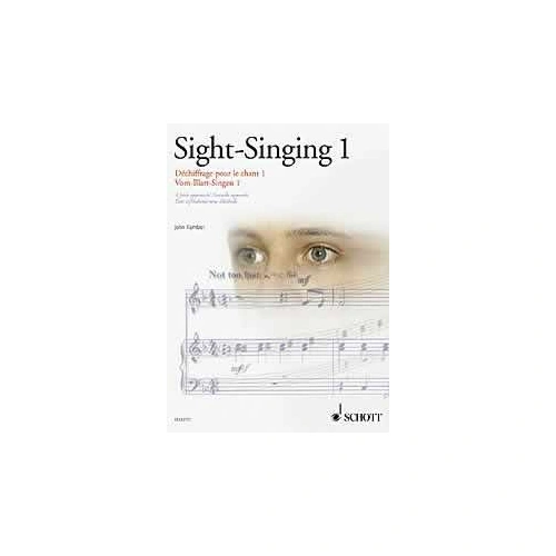 Sight Singing Book 1 by Schott Music, 40 Pages, Vocal Method for Singers and Instrumentalists, Progressive Examples with Simple Piano Parts