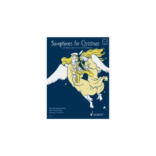 Saxophones for Christmas: 1 or 2 Alto Sax Book with CD