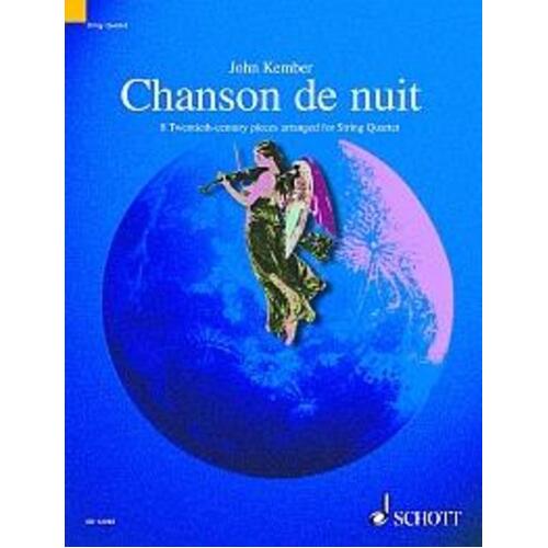 Chanson De Nuit 8 20th Century Pieces String Quartet (Music Score/Parts) Book