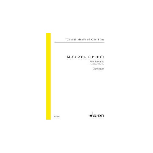 Five Spirituals from A Child of Our Time TTBB Arranged by Edward Milner for Male Voice Choir