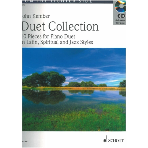 Kember Duet Collection - 10 Pieces for Piano Duet, Latin Spiritual & Jazz Styles, CD with Recordings & Play-Along Versions