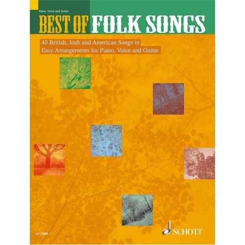Best Of Folk Songs Easy PVG (Softcover Book)
