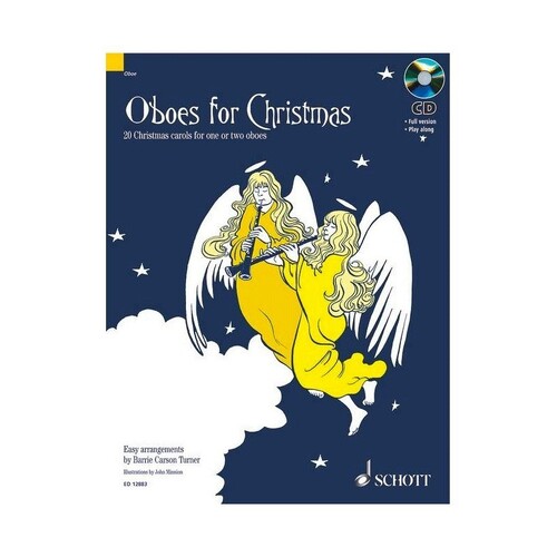 Oboes For Christmas 1 Or 2 Oboes Book/CD (Book/CD) Book