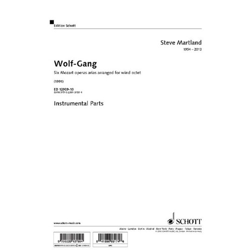 Martland - Wolf-Gang For Wind Octet Parts (Set Of Parts) Book