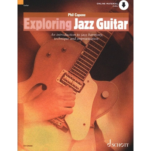 Exploring Jazz Guitar by Phil Capone - Comprehensive Guide for Beginners with Audio Download, 192 Pages, Schott Music