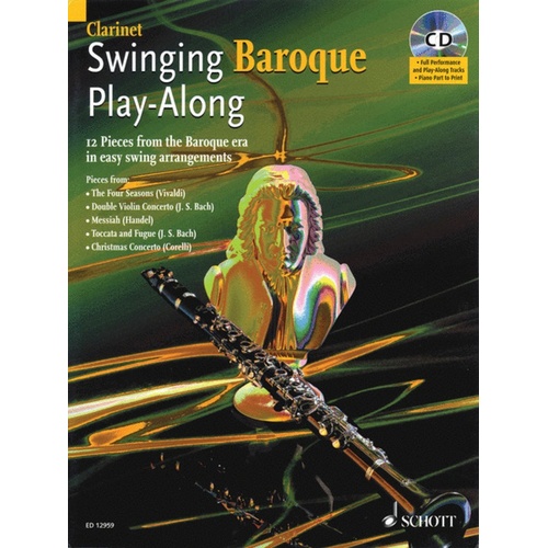 Swinging Baroque Play Along Clarinet Book/CD Book