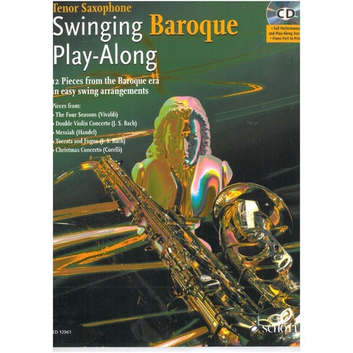 Swinging Baroque Play-Along for Tenor Saxophone BK/CD by Alexander L'Estrange