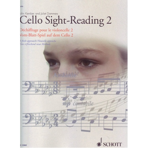 Kember Cello Sight Reading Book 2 by Schott Music, 88 Pages, Grade 4 to Advanced