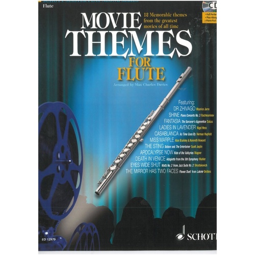 Movie Themes for Flute with CD by Max Charles Davies