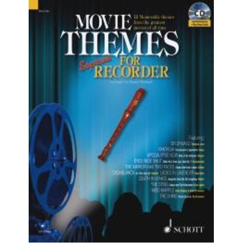 Movie Themes Arr Davies Descant Recorder Book/CD Book