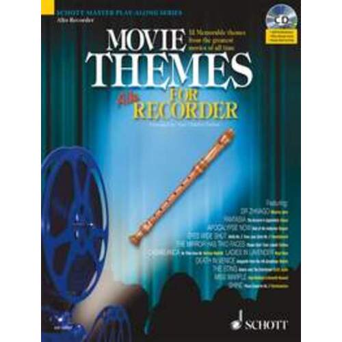 Movie Themes For Treble Recorder Book/CD Book