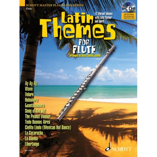 Latin Themes Flute Book/CD Book