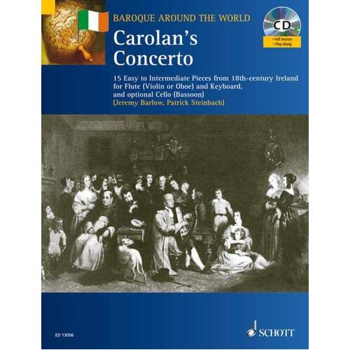 Caronline Audions Concerto Flute (Violin Or Ob)/Piano Softcover Book/CD