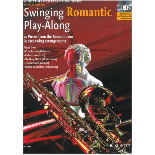 Swinging Romantic Play-Along for Tenor Saxophone BK/CD