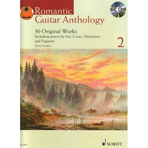 Romantic Guitar Anthology Volume 2 BK/CD by Schott Music, 52 Pages, Suitable for 4 Years of Experience, Includes Composer Biographies and Teaching Not