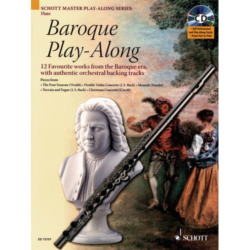 Baroque Play Along Flute Book/CD Book