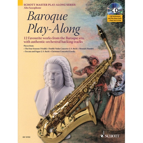 Baroque Play Along Alto Sax Book/CD Book