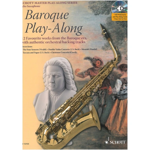 Baroque Play Along for Alto Saxophone Book with CD