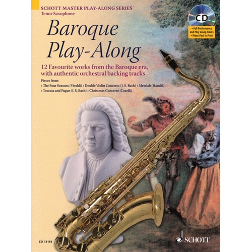 Baroque Play Along Tenor Sax Book/CD Book