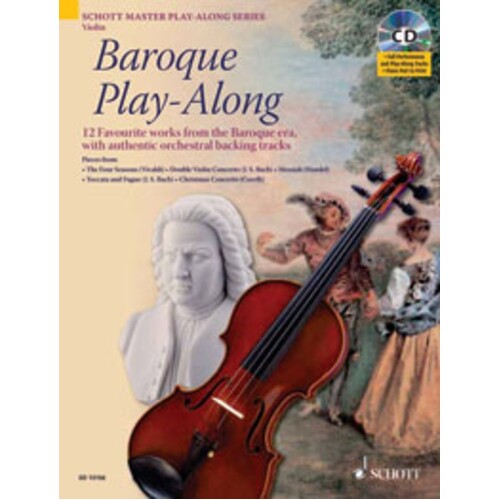 Baroque Play Along Violin Softcover Book/CD