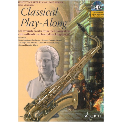 Classical Play-Along Tenor Sax Book/CD by Schott Music
