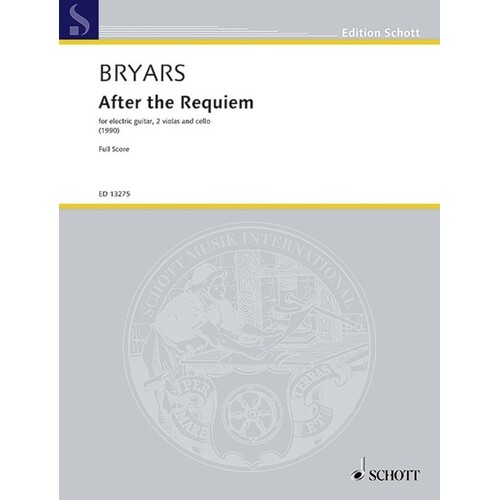 Bryars - After The Requiem Full Score Book