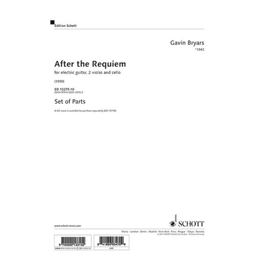 Bryars - After The Requiem Set Of Parts (Set Of Parts) Book